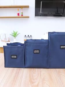 Handheld insulation bag travel thick aluminum film bring lunch to work bento bag student lunch bag rice box bag