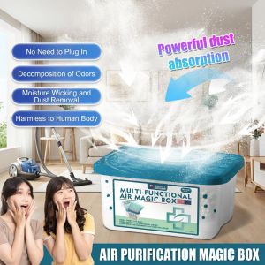 Air Magic Box Air Care Gel 100 ML Apple Scent Eco-Friendly Fragrance Free Moisture-Absorbing Dust-Removing Odor Eliminator for Home Office Furniture Closet Storage