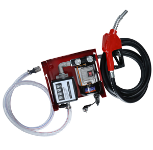 Máy bơm dầu nhớt điện 220v Bơm hút diezel nhiên liệu có đồng hồ hiển thị báo dung lượng lít