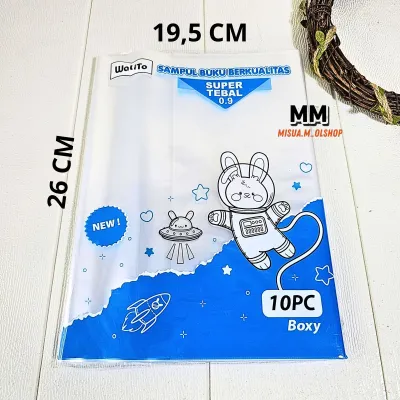 SAMPUL BUKU PLASTIK TEBAL PREMIUM WALITO UKURAN KWARTO DAN BOXY