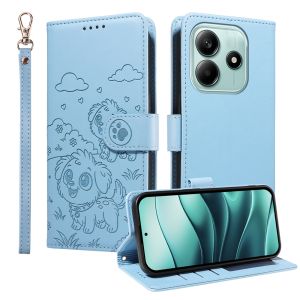 For Xiaomi Redmi Note 14 13 Pro Plus / Redmi Note 14S 4G Phone Case Pet Dog Magnetic Leather Wallet Card Slot Flip Case Casing