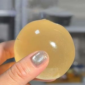 KEBETEME 4pcs Coconut Oil Squishy Stress Ball Slow Rising Shapeable Translucent Sensory Fidget Toy for Anxiety Relief Stress Relief Squeeze Toy for Kids Adults