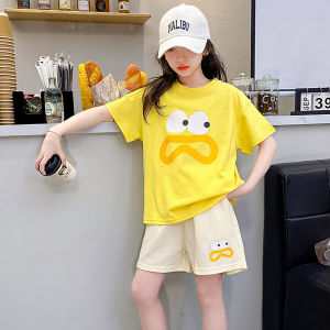 SweetKids พร้อมส่งจากกทม🌸ชุดเซ็ทเด็ก แฟชั่น🍓เสื้อแขนสั้นกางเกงขาสั้น พิมพ์ลายน่ารัก สีสดใส ลําลอง สไตล์เกาหลี ฤดูร้อน