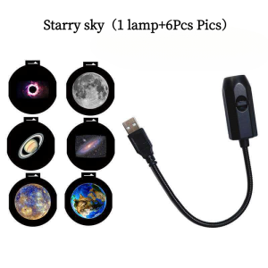 Christmas Projection Lamp Halloween Projection Lamp Planet Projection Lamp Galaxy Night Light 360° USB for Xmas Bedroom Party Decor