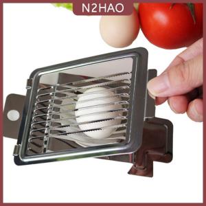 N2HAO  Trứng cắt thép không gỉ trứng Slicer dâu tây Slicer cắt cà chua Slicer