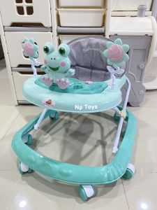 Toykidsshop  รถหัดเดิน รถเด็กหัดเดิน รถหัดเดินเด็ก เจ้ากบน้อย มีเสียงดนตรี ปรับระดับได้/พับเก็บได้ No.5035