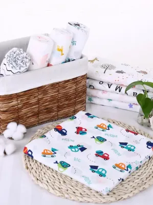 Cotton Bedding Blanket for Toddlers 0-2Year Gauze Cotton Upgraded Muslin Swaddle Blanket
