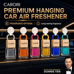 CARORI Hanging Car Perfume Diffuser Long Lasting Car Air Freshener Essential Oil Car Aromatpy Remove Bad Odor Pewangi Kereta Car Interior Accessories Gift