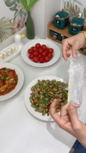 【SG STOCK】 100PCS Disposable Cling Film Cover PE Antibacterial Food Preservation Wrap Kitchen