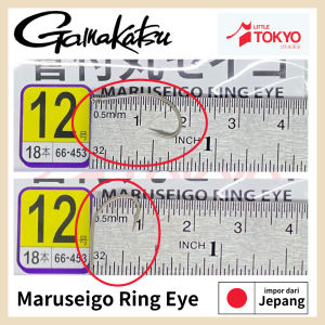 Mata Kail Pancing Gamakatsu MARUSEIGO RING EYE WITH HOLE Original Japan