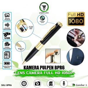 BPR6 Spy Camera Pulpen Bolpoin Kamera HD BPR6 Pengawas Mata mata Detektif Rahasia Hidden Spycam Camcorder Perekam Vidio Poto Audio Recorder Camera Multi Pungsi Mini Tersembunyi Utuk Meeting Kamera Pena Pen Cam Unik Murah Original