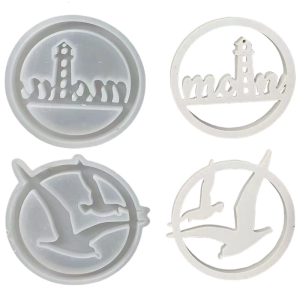 Silicones Khuôn Độc Đáo Vòng Rỗng Ngọn Hải Đăng Biển Mòng Biển Mặt Dây Chuyền Nhựa khuôn đúc Cho Cá Nhân Quà Tặng Và Hàng Thủ Công