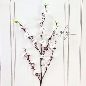 Cành Mai Đào hoa nhân tạo trang trí nhà cửa tết decor quán