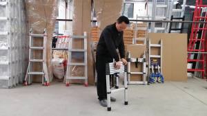 Telescopic Ladder Extendable Ladder Workbenches Folding Step Telescoping Ladder Indoor Extension Height Telescopic Ladder Bamboo Ladder Thickened Material Telescoping Ladder For Home Ladder Stool