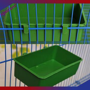 Sporter มัลติฟังก์ชั่ Creative ถาดอาหารสีเขียวนกแก้วอ่างอาบน้ำสัตว์กรงอาบน้ำกล่อง