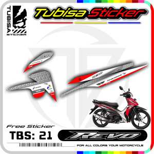 Sticker Striping Variasi Revo Fi New - Sticker Stiker Striping Motor Revo Fi New TBS.21