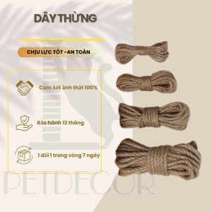 Dây thừng 6mm để quấn trụ cào bàn cào móng catree cho Boss