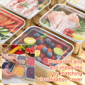 Stainless Steel Airtight Bento Box / Antibacterial Thickened Mold-proof / For Picnic Refrigerator Storage / Home Cooking Users