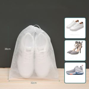 [HCM] (Trắng)Túi Đựng Giày Dép Quần Áo Dây Rút 🍁 Túi Size To Đựng Vừa 1 Đôi Giày (10 túi) Cozy520