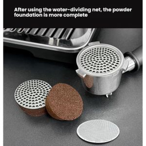 Quivlox Puck Screen 51-58mm Stainless Steel Espresso Portafilter Mesh Reusable Coffee Filter Barista Mesin Kopi