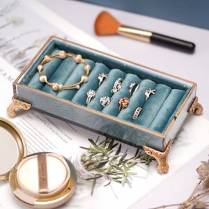 NOVELLEO Firm Jewelry Display Stand Smooth Durable Trinket Box Luxury Neat Bracelet Storage Rack Household