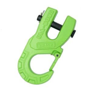3/8" Tow Winch Hook 10T Winch Hook Vehicle Recovery Winch Hook For Synthetic Rope Steel Construction 31967Lbs