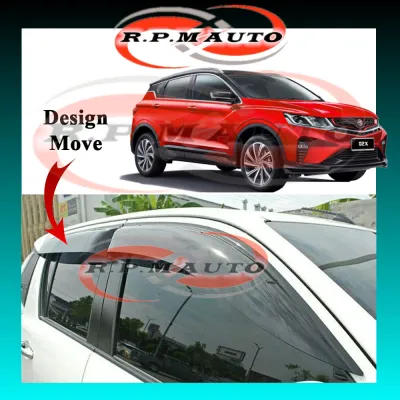 (4 PCS) Air Press X50 Window Tingkap kereta Door Visor Mugen move small tingkap kereta X50 x50