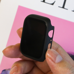 Privacy Glass+Case For Apple Watch 45mm 41mm 44mm 40mm Tempered Anti-Peeping Screen Protector For iWatch 8 7 6 5 4 SE Cover