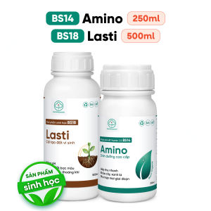 Combo BS14 Humic Amino BS18 Lasti – Bộ Cải Tạo Đất & Vi Sinh Phục Hồi Cây Suy Dinh Dưỡng – Bác Sĩ Cây Xanh