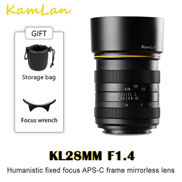Kamlan 28mm Wide Angle APS-C Large Aperture Manual Lens for Canon  EOS-M /Sony-E/Fuji-X Canon Camera Lens Mirrorless Lazada PH