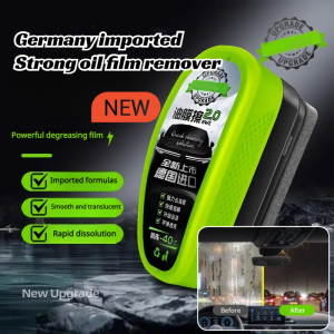 Car Glass Oil Film Remover Windshield Cleaner / Water Repellent Formula / Rapid Cleaning Agents / Winter Rain Night Use / Auto Accessories