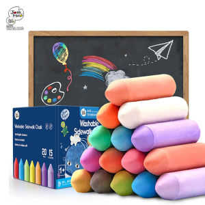 Jarmelo (Joan Miro) ดินสอสีชอล์กขนาดใหญ่ ล้างออกได้ Outdoor Side Walk Chalk Non-Toxic Chalk for Kids Outdoor Activity Educational Toy for Kids