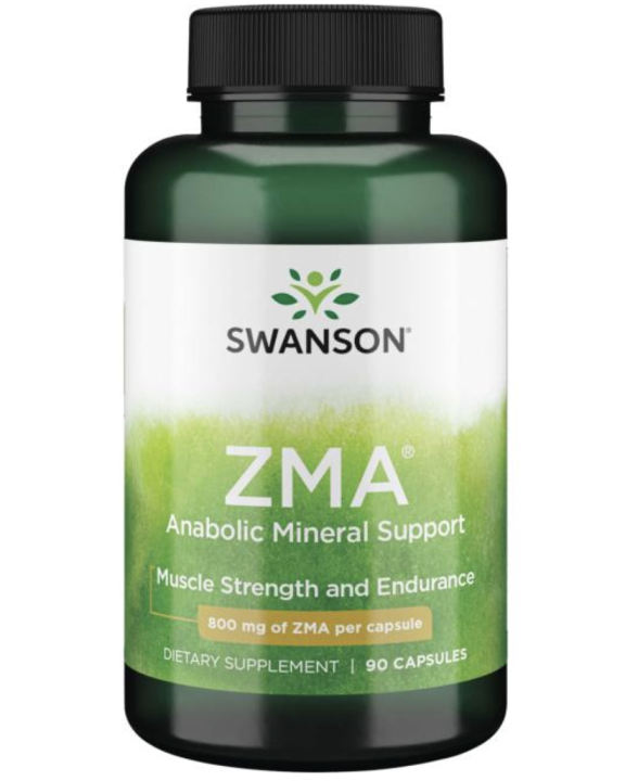 Swanson ZMA Anabolic Mineral Support 800mg 90 caps (muscle strength and