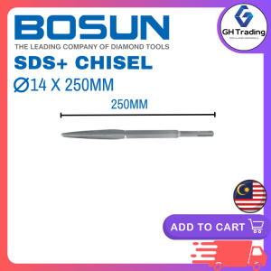 BOSUN SDS Plus Concrete Chisel Multipurpose Point Flat Chisel Bit SDS+ Hacker Bit