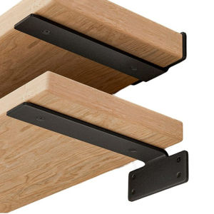 LEI ชั้นวางของเหล็กหล่อแบบหนา1ชุดชั้นวางของแบบลอยตัวฉากยึดแบบหนาหนา4มม. สำหรับรองรับชั้นวาง