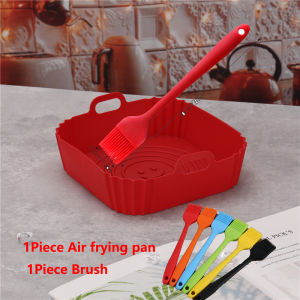 Khay lót nồi chiên không dầu silicone cho nồi chiên không dầu hộp đựng tái sử dụng khuôn nướng khuôn nướng bảo vệ dạng hộp 2026