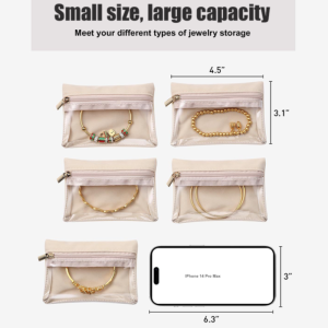 Zipper Jewelry Storage Bag for All Year Adult Fashion Enthusiasts  Elegant Multi-functional Protection for Jewelry Lovers