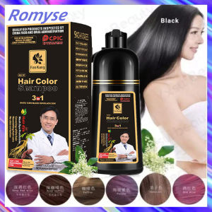 3-in-1 Hair Coloring Shampoo Organic Natural Fast Hair Dye Plant Essence Hair Dye Cream Women s And Men s Hair Dye 7 Colors Available 500ml