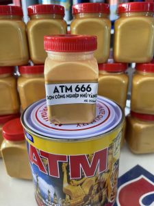 Sơn công nghiệp nhũ vàng ATM- 666 (chiết hũ 100ml/ 200ml )Trang trí cho các bề mặt bằng gỗ tường xi măng kim lọai...