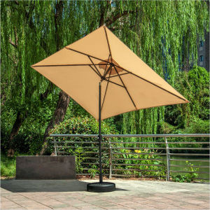 ร่มกลางรูปสี่เหลี่ยมขนาด2.4*2.4 เมตร ร่มกันแดดกลางแจ้ง ร่มกันฝน สวน ลาน ร้านกาแฟ ร่มกันแดดกลางแจ้ง