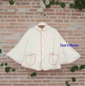 Áo choàng chống nắng cho bé Toms Mama từ sơ sinh đến 7 tuổi vải da cua da cá cotton 1 lớp dày dặn