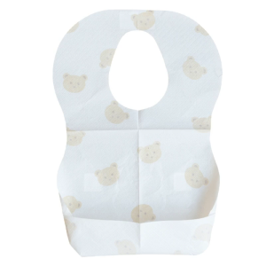 50Pcs Non-Woven Fabric Baby Drooling Bibs Waterproof PE-Film Feeding Bibs Leak-Proof Disposable Bibs for Busy Parents