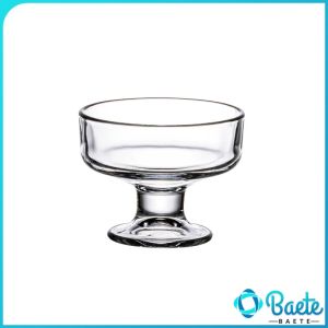 Baete 200ml Glass Ice Cream Cup Dessert Pudding Bowl Multifunctional Glass Food Cup for Cocktail Party 1Pc