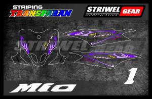 Striping Mio Amore Flower Vietnam Transparan UV Mio Smile
