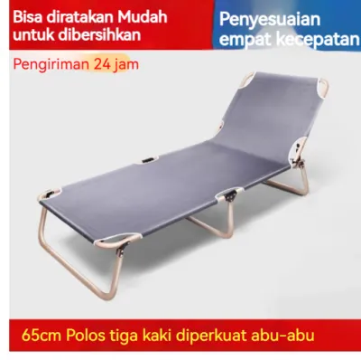 190CM Ranjang Lipat/Kursi Malas Tempat Tidur Lipat/Kursi Santai/Folding Bed dengan kasur/Kursi Malas Lipat/Ranjang Lipat Portable/Kursi Malas Portabel Untuk Rumah dan Kantor
