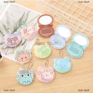 [COD] Auto Stuff Phim Hoạt Hình Mini Lược Với Gương Du Lịch Xách Tay Lược Gấp Nhựa Đầu Bàn Chải Dễ Thương Động Vật Lược Túi Mặt Dây Chuyền Lược Cô Gái Trẻ Em Quà Tặng