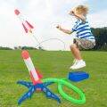 Kids Foot Pedal Air Pump Rocket Launcher Toy Kit Foam Rocket Accessories Boys Girls Outdoor Jumping Sport Launch Rocket Game Toy. 