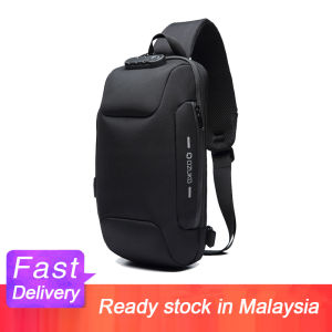 OZUKO Crossbody bag Oxford Cloth Waterproof Anti-theft Shoulder bag Chest Bag Sling bag for men