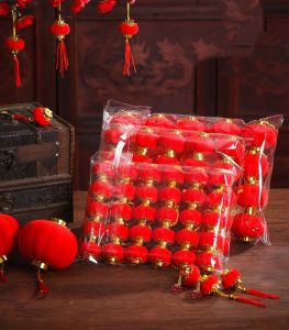 30/20Pcs Nhỏ Đổ Xô Đèn Lồng Đỏ/DIY Craft Dễ Thương Trung Quốc Lồng Đèn/Lồng Đèn Lễ Hội Mùa Xuân Năm Mới Wedding Party Trang Trí Nội Thất