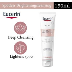 Eucerin Spotless Brightening Cleansing Foam 150g | Thiamidol Dark Spot Reducer | Gentle Face Wash for Sensitive Skin | Deep Cleansing & Brightening